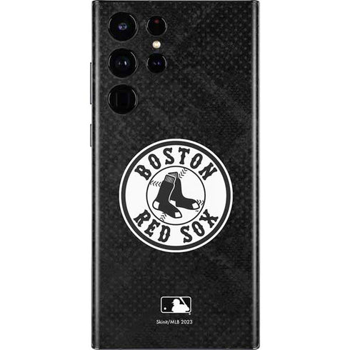 MLB Boston Red Sox Dark Wash Galaxy S22 Ultra Skin