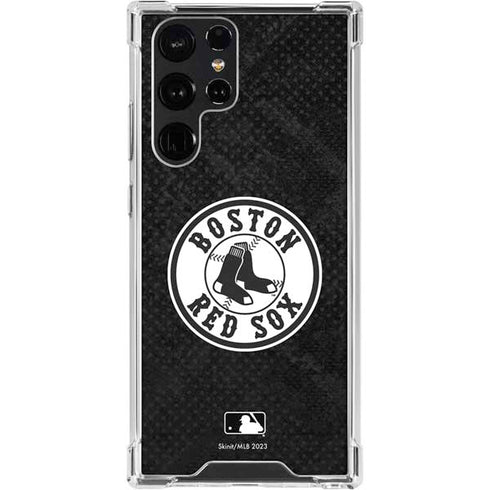 MLB Boston Red Sox Dark Wash Galaxy S24 Ultra Clear Case