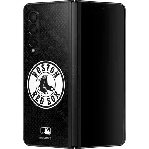 MLB Boston Red Sox Dark Wash Galaxy Z Fold3 5G Skin