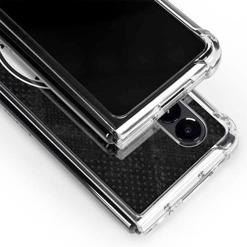 MLB Boston Red Sox Dark Wash Galaxy Z Fold4 5G Clear Case