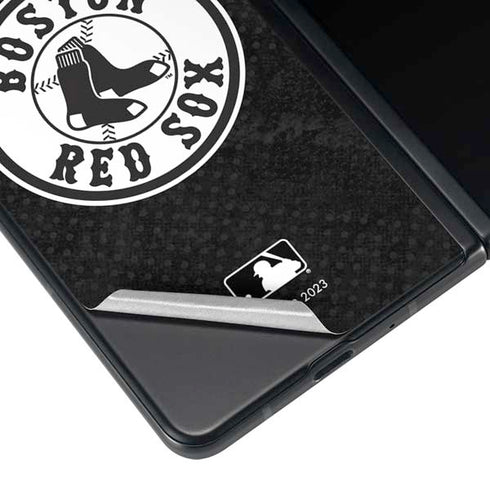 MLB Boston Red Sox Dark Wash Galaxy Z Fold4 5G Skin