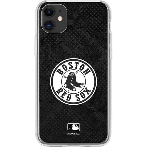MLB Boston Red Sox Dark Wash iPhone 11 Clear Case
