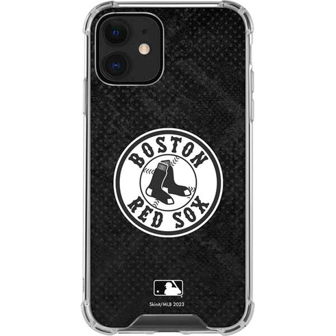 MLB Boston Red Sox Dark Wash iPhone 12 Clear Case