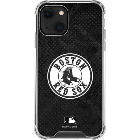 MLB Boston Red Sox Dark Wash iPhone 13 Mini Clear Case