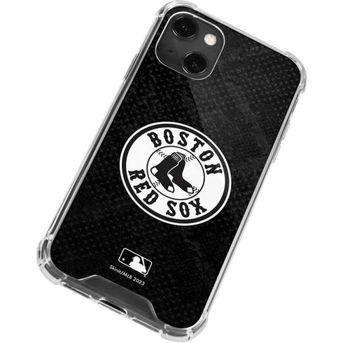 MLB Boston Red Sox Dark Wash iPhone 15 Plus Clear Case