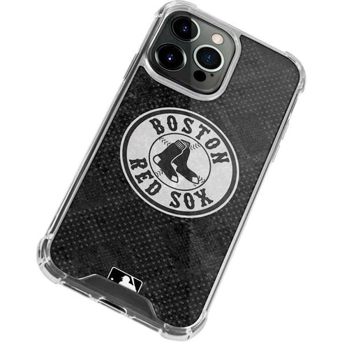 MLB Boston Red Sox Dark Wash iPhone 14 Pro Clear Case