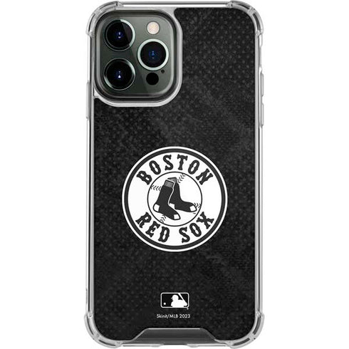 MLB Boston Red Sox Dark Wash iPhone 14 Pro Max Clear Case