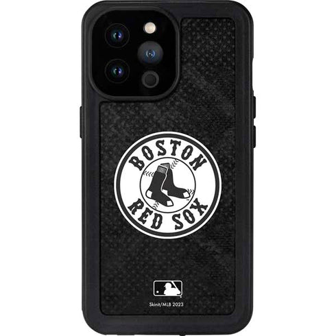 MLB Boston Red Sox Dark Wash iPhone 14 Pro Max Waterproof Case