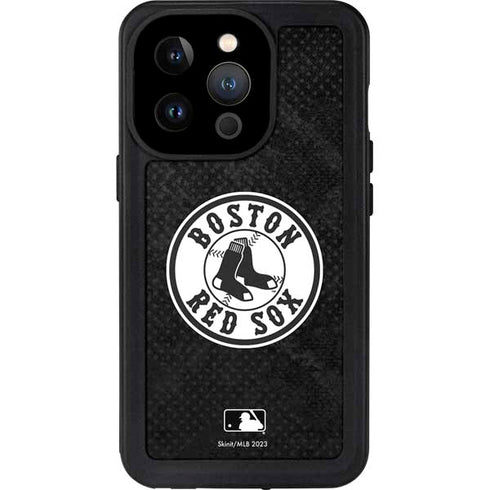 MLB Boston Red Sox Dark Wash iPhone 14 Pro Waterproof Case