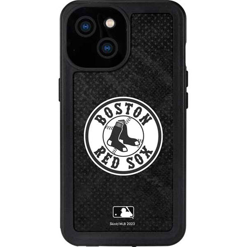 MLB Boston Red Sox Dark Wash iPhone 15 Waterproof Case