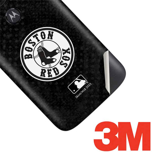 MLB Boston Red Sox Dark Wash Moto E5 Play Skin