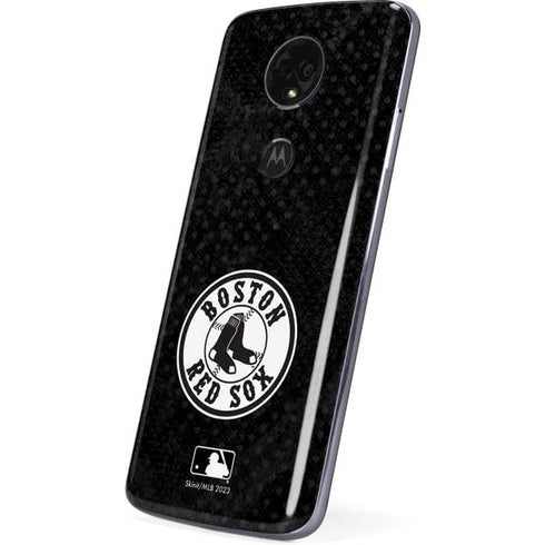 MLB Boston Red Sox Dark Wash Moto E5 Plus Skin