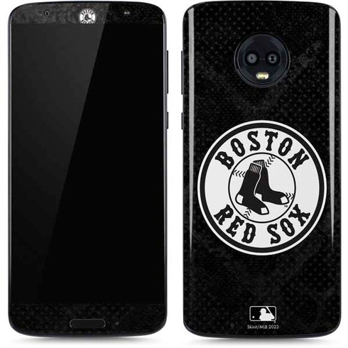 MLB Boston Red Sox Dark Wash Moto G6 Skin