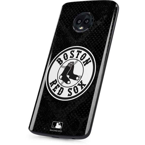 MLB Boston Red Sox Dark Wash Moto G6 Skin