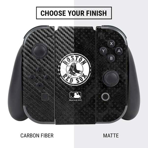 MLB Boston Red Sox Dark Wash Nintendo Switch Bundle Skin