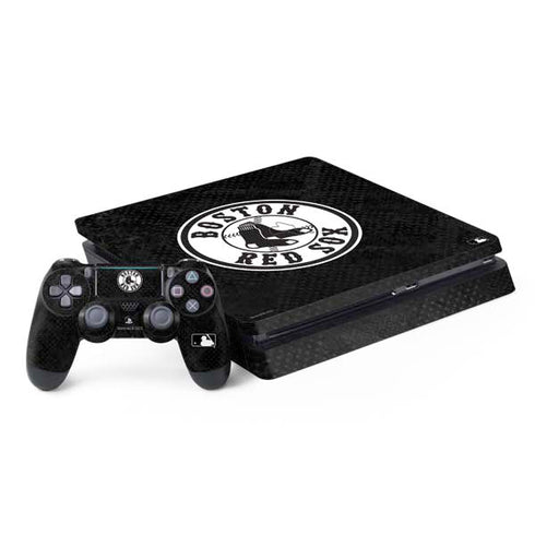 MLB Boston Red Sox Dark Wash PS4 Slim Bundle Skin