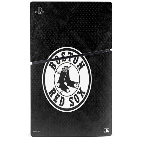 MLB Boston Red Sox Dark Wash PS5 Slim Disk Bundle Skin