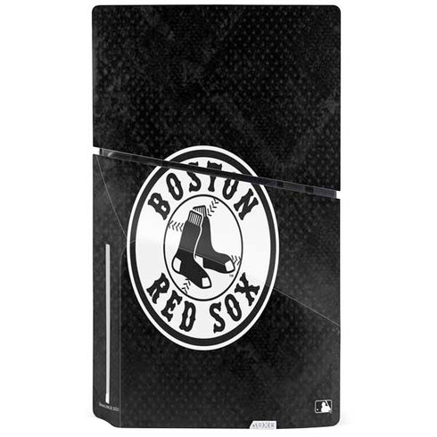 MLB Boston Red Sox Dark Wash PS5 Slim Disk Bundle Skin