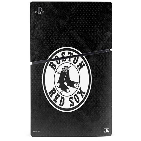 MLB Boston Red Sox Dark Wash PS5 Slim Digital Edition Bundle Skin