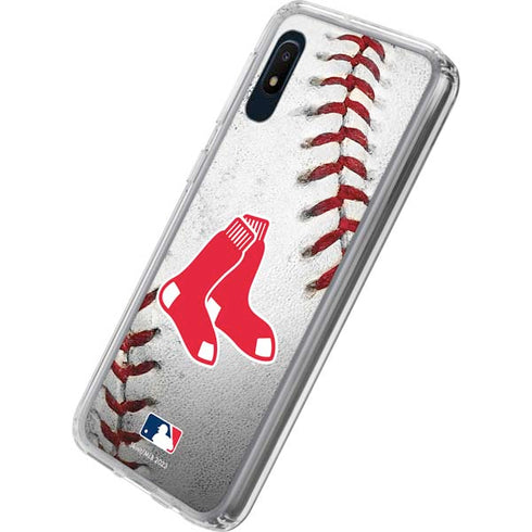 MLB Boston Red Sox Game Ball Galaxy A10e Clear Case