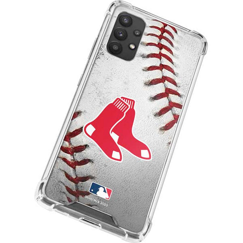 MLB Boston Red Sox Game Ball Galaxy A32 5G Clear Case