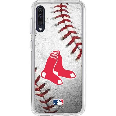 MLB Boston Red Sox Game Ball Galaxy A50 Clear Case