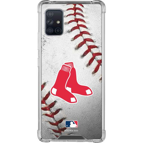 MLB Boston Red Sox Game Ball Galaxy A51 5G Clear Case