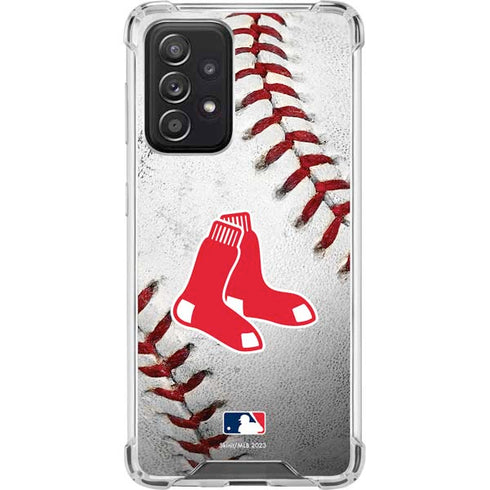 MLB Boston Red Sox Game Ball Galaxy A52 5G Clear Case