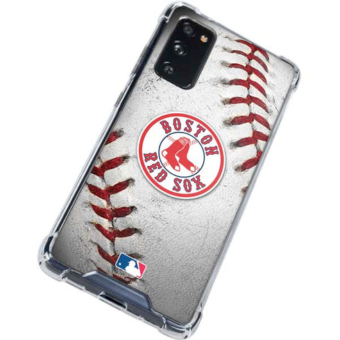 MLB Boston Red Sox Game Ball Galaxy S20 FE Clear Case