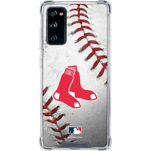 MLB Boston Red Sox Game Ball Galaxy S20 FE Clear Case