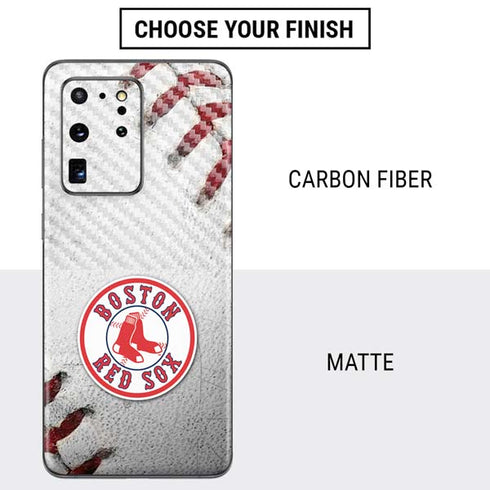 MLB Boston Red Sox Game Ball Galaxy S20 Ultra 5G Skin
