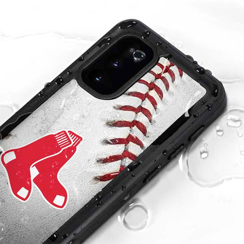 MLB Boston Red Sox Game Ball Galaxy S20 Waterproof Case