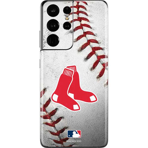 MLB Boston Red Sox Game Ball Galaxy S21 Ultra 5G Skin