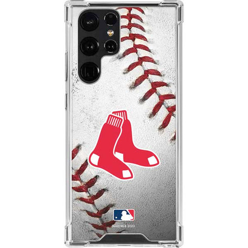 MLB Boston Red Sox Game Ball Galaxy S22 Ultra Clear Case