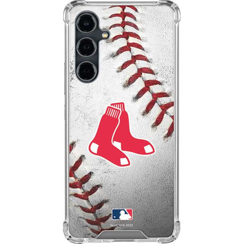 MLB Boston Red Sox Game Ball Galaxy S23 FE Clear Case