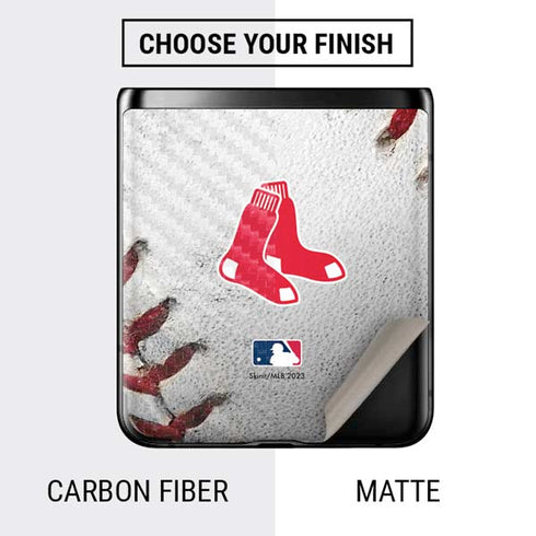 MLB Boston Red Sox Game Ball Galaxy Z Flip Skin