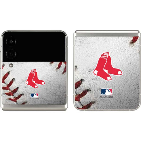 MLB Boston Red Sox Game Ball Galaxy Z Flip3 5G Skin