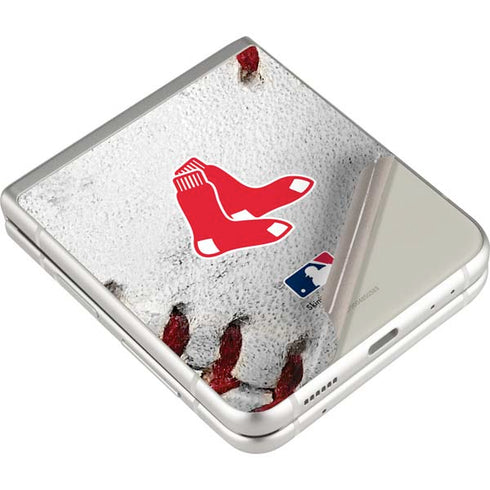 MLB Boston Red Sox Game Ball Galaxy Z Flip3 5G Skin