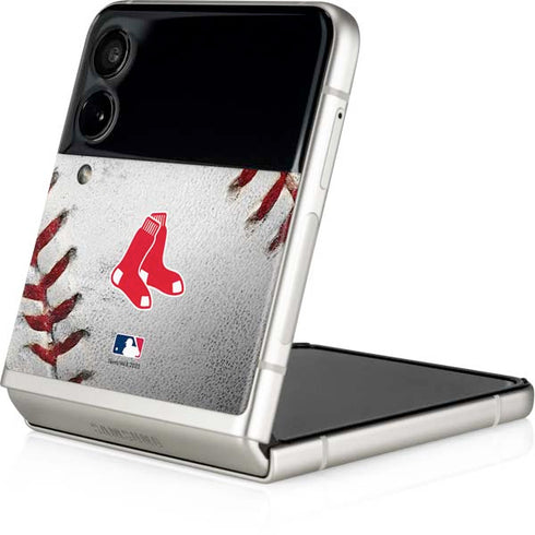 MLB Boston Red Sox Game Ball Galaxy Z Flip3 5G Skin