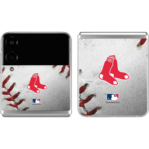 MLB Boston Red Sox Game Ball Galaxy Z Flip4 5G Skin