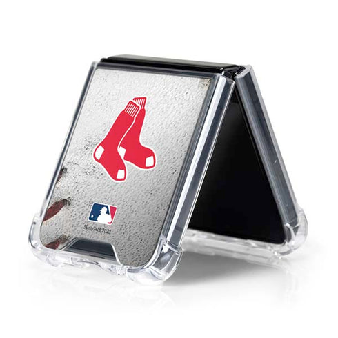 MLB Boston Red Sox Game Ball Galaxy Z Flip5 5G Clear Case