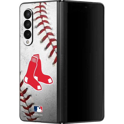 MLB Boston Red Sox Game Ball Galaxy Z Fold3 5G Skin