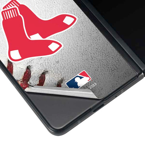 MLB Boston Red Sox Game Ball Galaxy Z Fold4 5G Skin