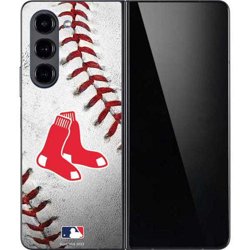 MLB Boston Red Sox Game Ball Galaxy Z Fold5 5G Skin