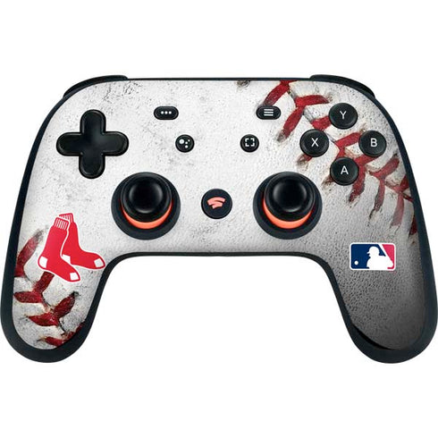 MLB Boston Red Sox Game Ball Google Stadia Controller Skin