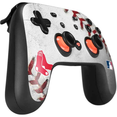MLB Boston Red Sox Game Ball Google Stadia Controller Skin