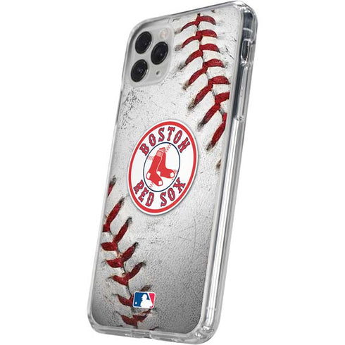 MLB Boston Red Sox Game Ball iPhone 11 Pro Clear Case