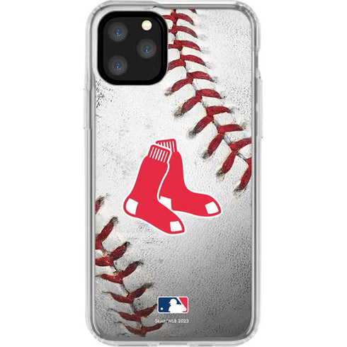 MLB Boston Red Sox Game Ball iPhone 11 Pro Clear Case