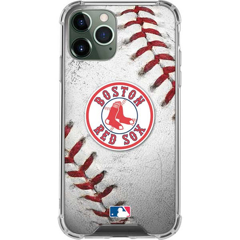 MLB Boston Red Sox Game Ball iPhone 11 Pro Max Clear Case