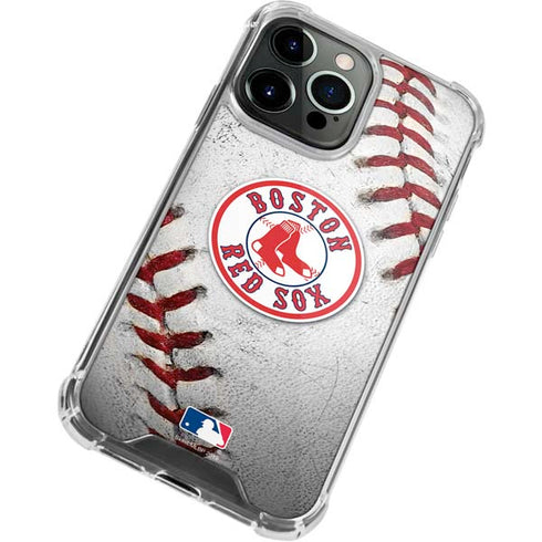 MLB Boston Red Sox Game Ball iPhone 13 Pro Max Clear Case